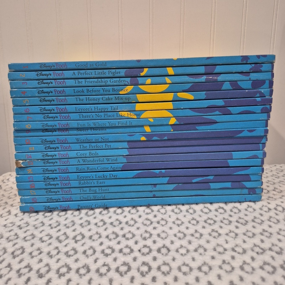 Disney Out & About With Pooh Grow and Learn Library Vol. 1-19 COMPLETE Book Set